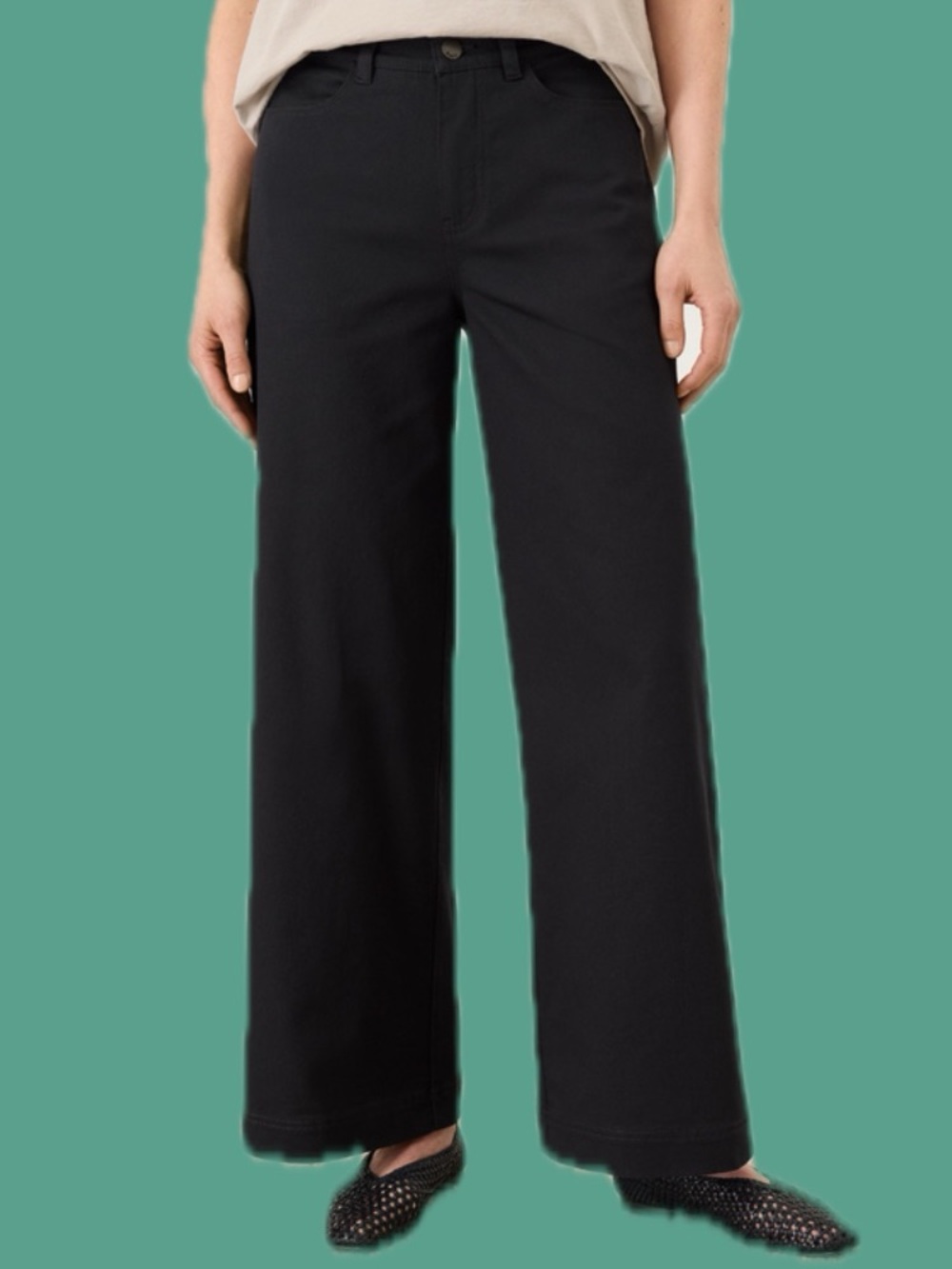 Everyday High-Rise Wide Leg Pant - Black